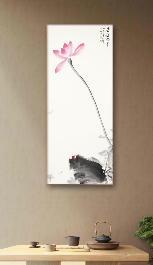 清荷 Orchid 40x100cm / 16x40in